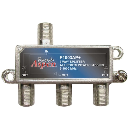 Eagle Aspen All-Port Power Passing 3-Way 1000MHz Splitter 500303